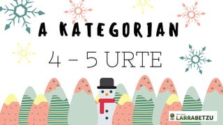A K A T E G O R I A N
4 - 5 URTE
 