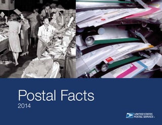 Postal Facts
2014
Produced by Corporate Communications
© 2014 United States Postal Service. All rights reserved.
Follow us on twitter.com/usps and like us on facebook.com/usps.
 