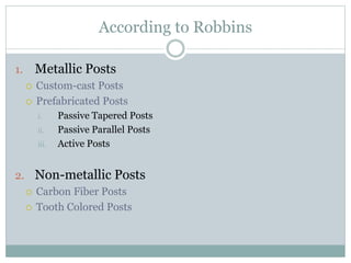 Post and core | PPTX