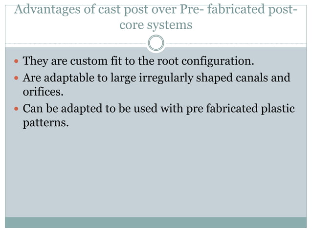 Post and core | PPTX