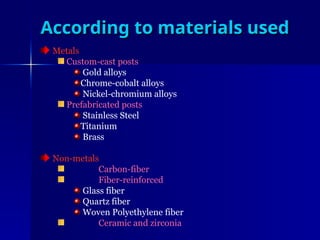 post and core..........................ppt