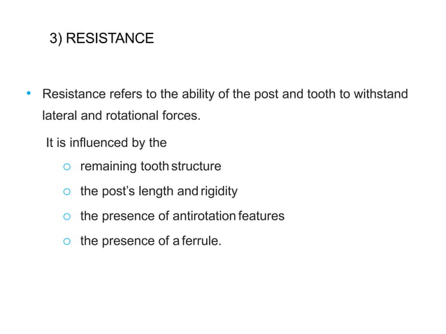 Post and core | PPTX | Dental Health | Diseases and Conditions