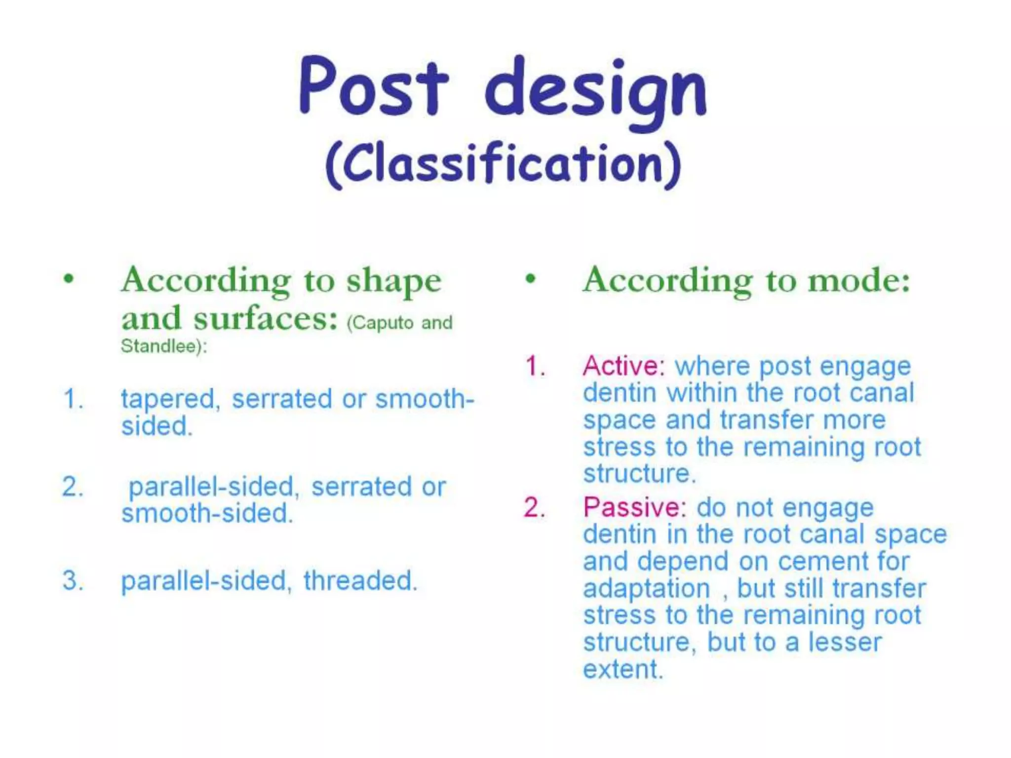 Post design(Classification)