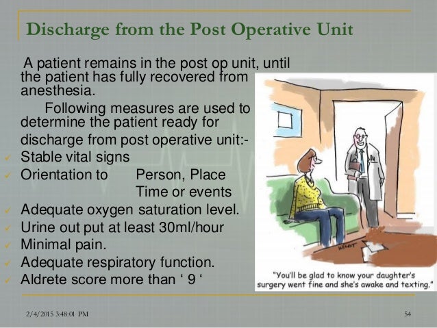 Post anesthesia care unit(PACU)