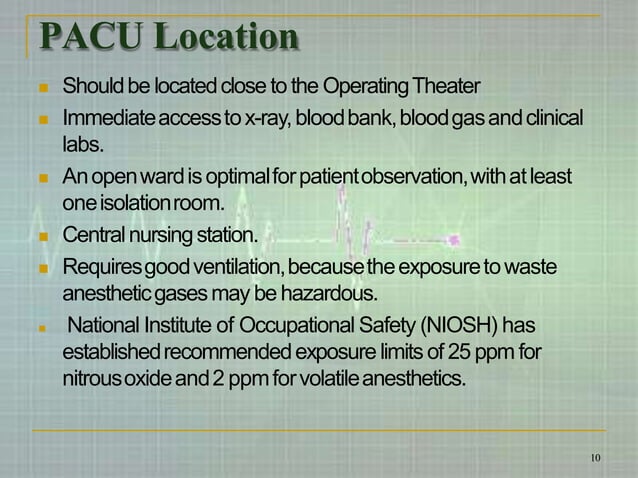Postanesthesiacareunit (pacu) | PPTX | Lung and Respiratory Health ...