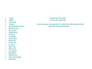 PRODUCCION AGRICOLA EN ARGENTINA Y EL CONFLICTO DEL CAMPO | PPT