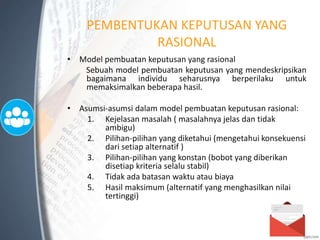 PERSEPSI DAN PENGAMBILAN KEPUTUSAN INDIVIDUAL | PPTX