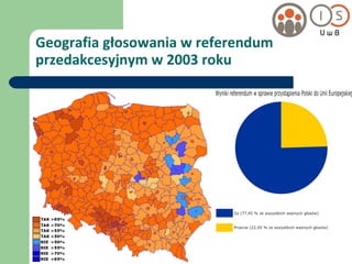 Geografia głosowania w referendum przedakcesyjnym w 2003 roku 