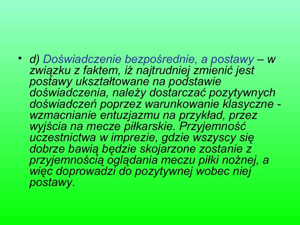 Przedstaw Postawy Przyjęte Przez Polaków Wobec Polityki Zaborcy Rosyjskiego Postawy wobec sportu