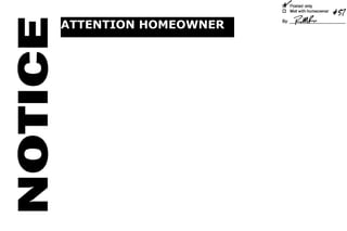 ATTENTION HOMEOWNER
 