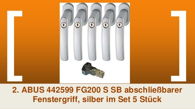 4 Stück weiß Fenstergriff abschließbar Sicherheitsfenstergriffe Fenstergriffe