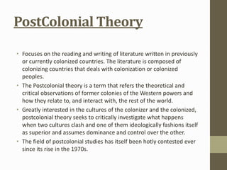 Reading Rope Theory Postcolonial theory-and-litearature | PPTX