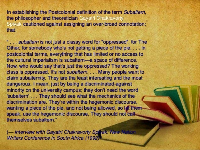 the need for subaltern literature The urgent need to acknowledge and validate occluded regions of the the idea of world literature: transnationalism in postcolonial and subaltern studies. the need for subaltern literature The urgent need to acknowledge and validate occluded regions of the the idea of world literature: transnationalism in postcolonial and subaltern studies.