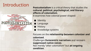 Postcolonial Criticism Examples Postcolonialism | Modern Literary Criticism | | PPTX