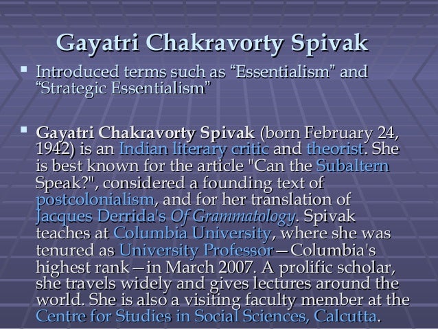 Gayatri chakravorty spivak can the subaltern speak pdf