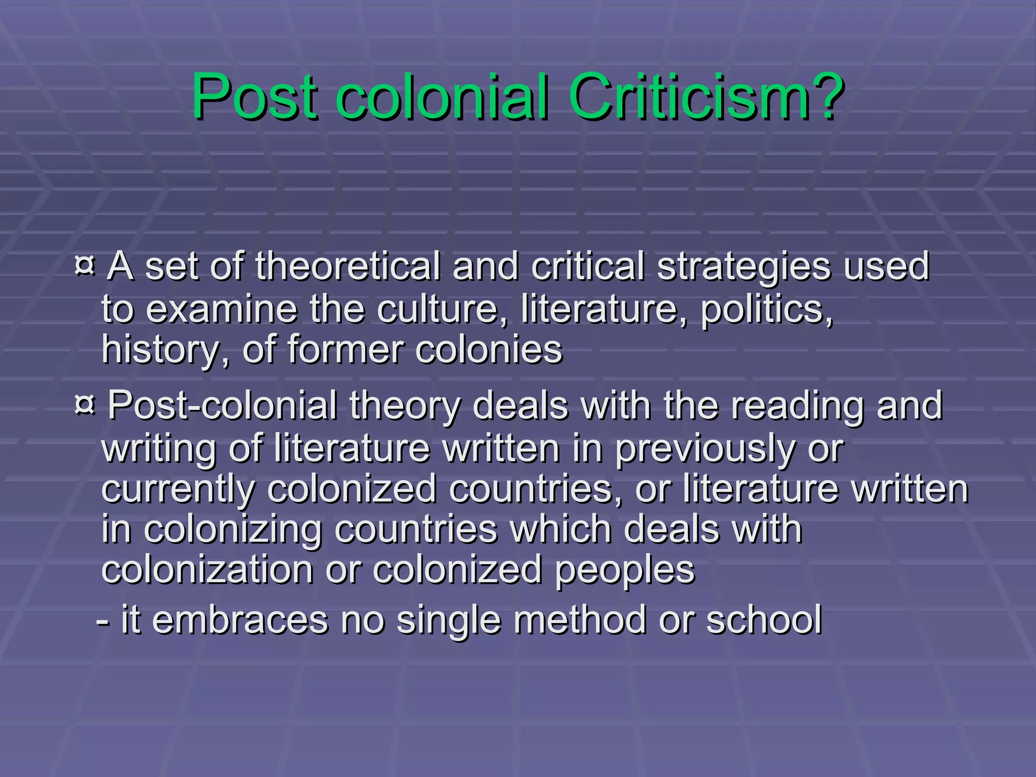 How long did it last and why did it end? ¤  15 th  century to 20th century (arguably, it is still going on) ¤  WWII * right to sovereignty * lack of resources * Independence movements 