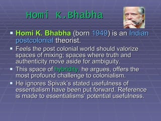 The aftermath ■  What happens after colonization? * What language do you speak? * what culture do you follow? ■  Hybridization and Double Consciousness ■  Two terms to describe the results of colonization on those colonized ■  Awareness of culture before colonized and during colonization and what emerged as a result. 