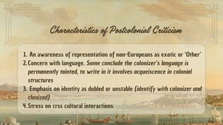 Postcolonial Criticism Examples CHARMELLE REPORT: POST COLONIAL THEORY AND Criticism | PDF
