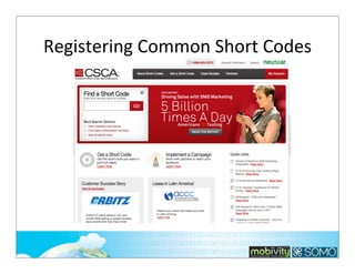 Registering	
  Common	
  Short	
  Codes	
  

277

 