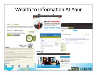 Wealth	
  to	
  InformaTon	
  At	
  Your	
  
FingerTps

298

 