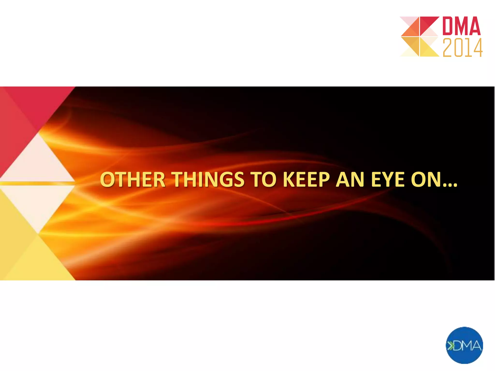 OTHER THINGS TO KEEP AN EYE ON… 
Twitter: @gwdbis3 
 