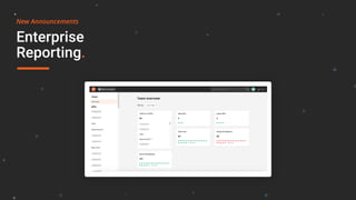 Enterprise
Reporting.
New Announcements
 