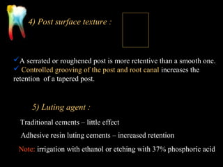 Post Texturing Post & core | PPT
