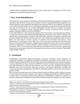 Post Covid-19 Pulmonary Rehabilitation | PDF