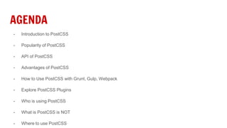Post css - Getting start with PostCSS | PPT