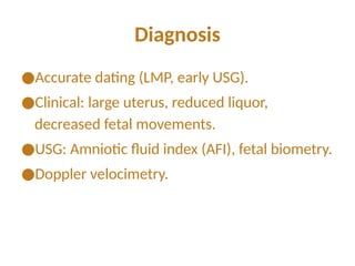 Post dated Pregnancy in Obstetrics and Gynecology | PPTX