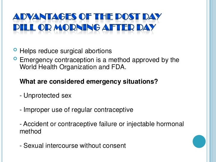 4 Advantages Of The Post Day Pill Or Morning After 4 Advantages Of The Post Day Pill Or Morning After