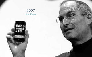 2007
ﬁrst iPhone
 