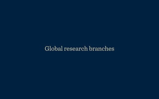 Global research branches
 