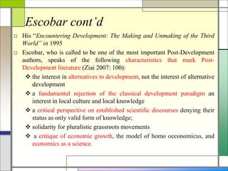 Post development theory | PPT
