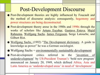 Post development theory | PPT