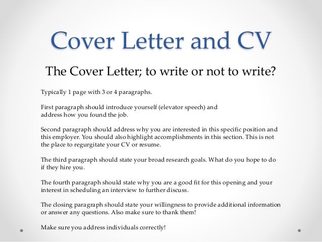 what should a cover letter consist of