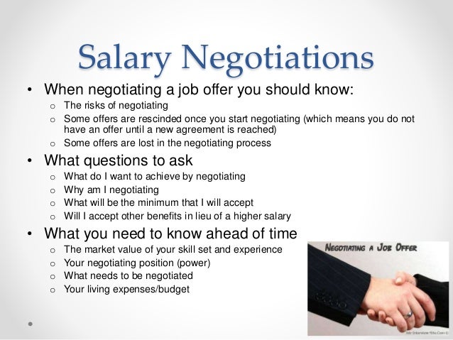 negotiating a job offer salary