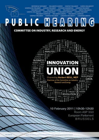 Poster - European Parliament Hearing on EU Innovation Policy - Brussels - Feb 10 2011