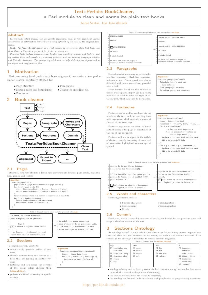 Poster - Text::Perfide::BookCleaner, a Perl module to clean and norma…