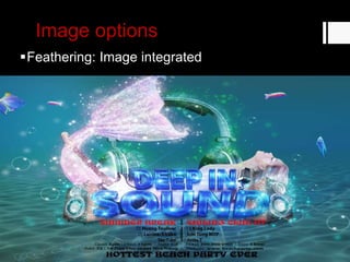 Image options
Feathering: Image integrated
 