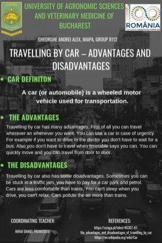 Travelling by car – advantages and disadvantages