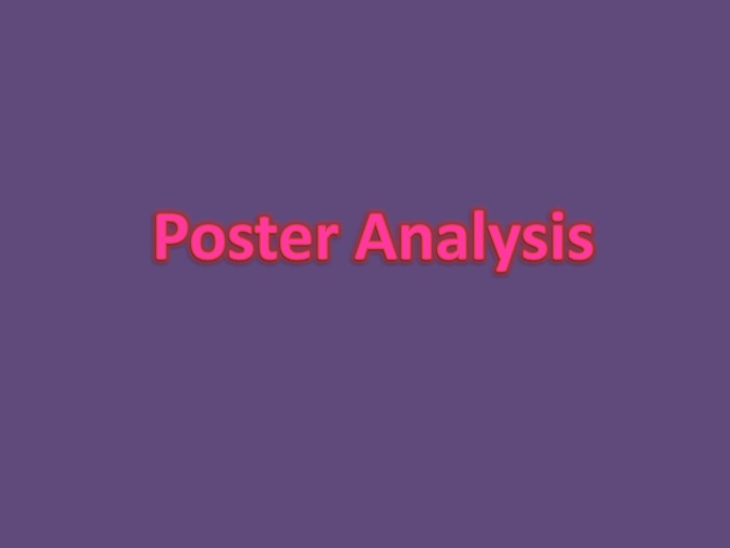 Poster Analysis