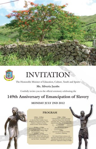 Emancipation Celebration Schedule of Events