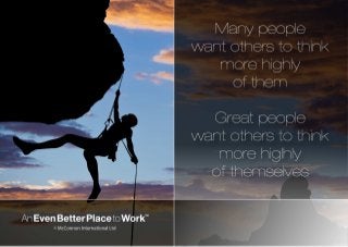 BP2W Poster - Great People want others to think more highly of themselves.