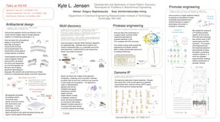 Kyle Jensen Research summary poster 2005