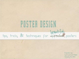 Poster Design Presentation