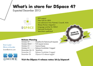 What's in Store for DSpace 4?