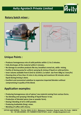rotary batch mixer