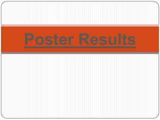 Poster Results
 
