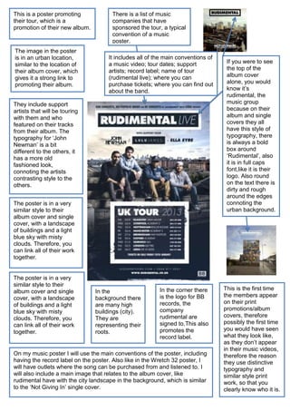 Poster analysis rudimental